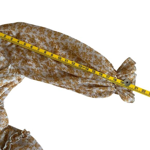 Saint + Secrets Women Dress Small Romantic Coquette Ruffle Ditsy Floral - Picture 12 of 13